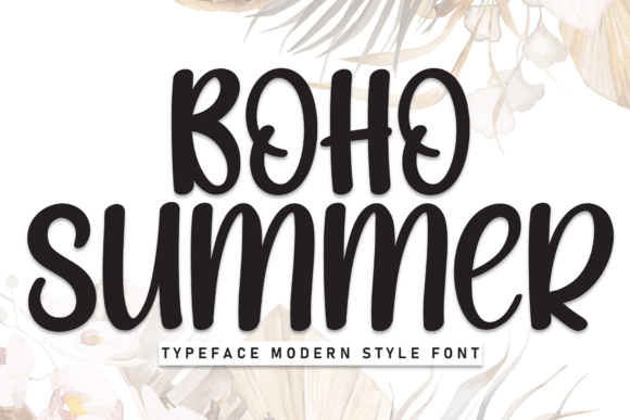 Boho Summer: A Handwritten Display Font for Warm, Inviting Editorial Design