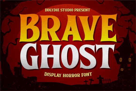 Brave Ghost: A Bold, Spooky Serif Display Font for Real Branding