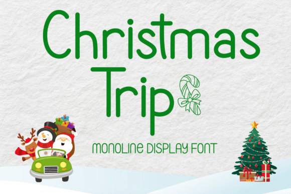 Christmas Trip: A Warm, Playful Display Font for Holiday Branding