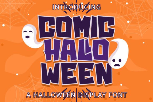 Comic Halloween: A Spooky Display Font for Digital Branding