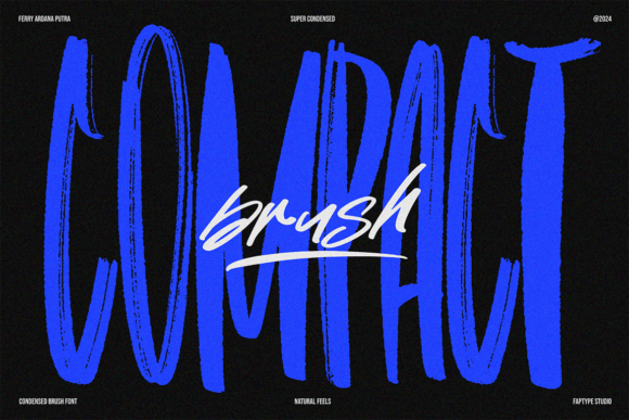 Compact Brush: A Refined Condensed Brush Font for Impactful Branding