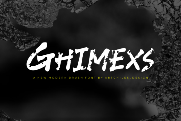 Ghimexs: A Bold, Hand-Painted Display Font for Makers