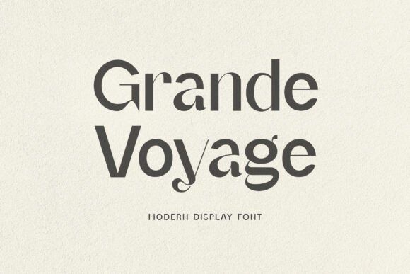 Grande Foyage: A Modern Display Font That Elevates Real Branding Work