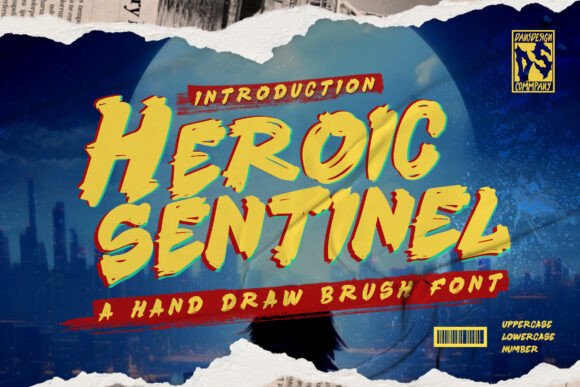 Heroic Sentinel: A Bold Display Font for Digital Branding