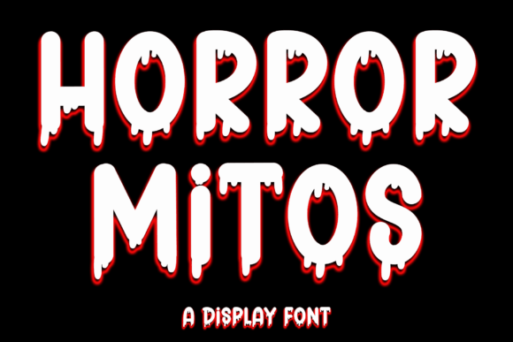 Horror Mitos: A Spooky Display Font That Makes Handmade Products Pop