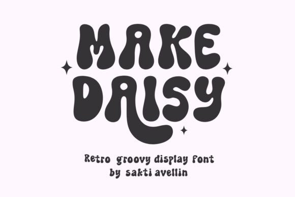 Make Daisy Font: Retro-Charm Display Type for Handmade Creators