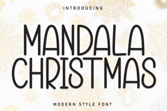 Mandala Christmas: A Playful Handwritten Display Font for Digital Brands