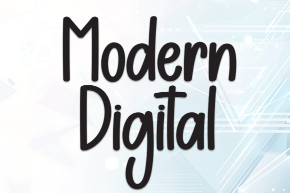 Modern Digital: A Bold Handwritten Font for Real Business Branding