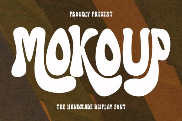 Mokoup: A Playful Handmade Display Font for Real Products