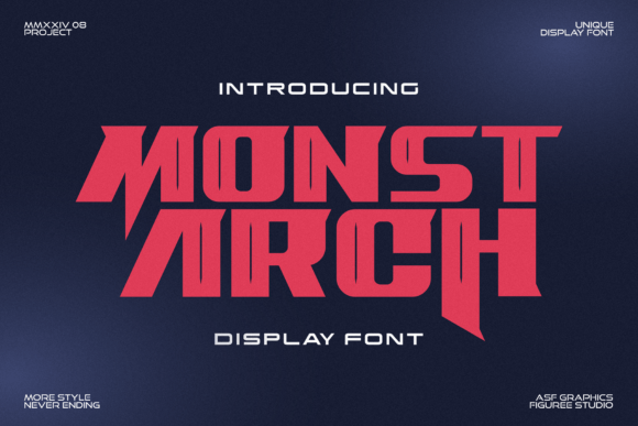 Monstarch: A Bold Display Font That Commands Attention