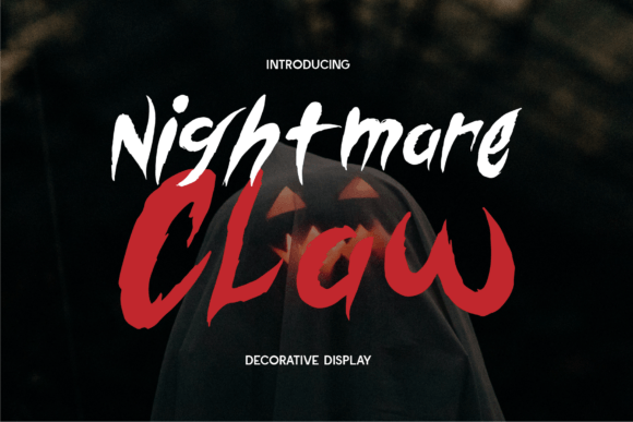 Nightmare Claw: A Raw, Handwritten Display Font for Bold Craft Projects