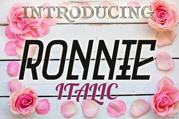 Ronnie: A Display Font That Commands Attention