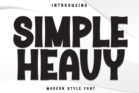 Simple Heavy: A Bold, Clean Display Font for Digital Brands