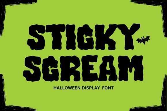 Sticky Scream: A Dripping Halloween Font That Builds Brand Personality