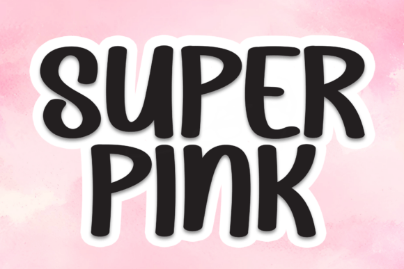 Super Pink: A Playful Display Font That Pops on Every Screen