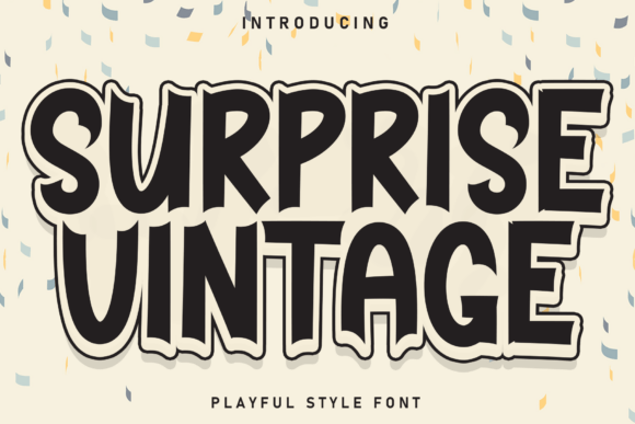 Surprise Vintage: A Playful Display Font That Adds Charm to Your Brand