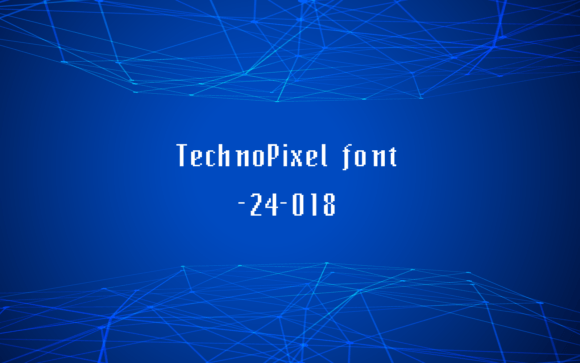 Techno Pixel: A Display Font with Playful Precision