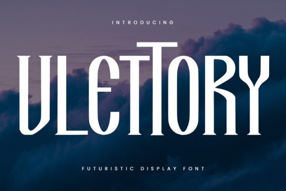Vlettory: A Futuristic Display Font for Bold Digital Branding