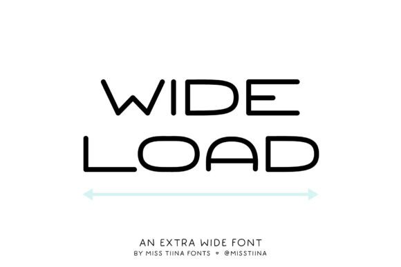 Wide Load: A Bold Display Font That Commands Attention Online